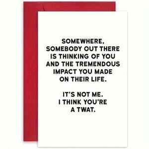 Birthday, Get Well or Just For the Hell of It Card - 5" x 7"